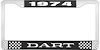 1974 Dart License Plate Frame - Black - image 1