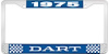 1975 Dart License Plate Frame - Blue - image 1