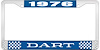 1976 Dart License Plate Frame - Blue - image 1