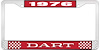 1976 Dart License Plate Frame - Red - image 1