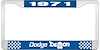 1971 Dodge Demon License Plate Frame - Blue - image 1
