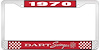 1970 Dart Swinger License Plate Frame - Red - image 1