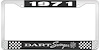1971 Dart Swinger License Plate Frame - Black - image 1