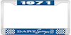 1971 Dart Swinger License Plate Frame - Blue - image 1