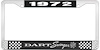 1972 Dart Swinger License Plate Frame - Black - image 1