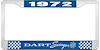 1972 Dart Swinger License Plate Frame - Blue - image 1