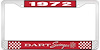 1972 Dart Swinger License Plate Frame - Red - image 1