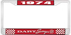 1974 Dart Swinger License Plate Frame - Red - image 1