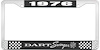 1976 Dart Swinger License Plate Frame - Black - image 1
