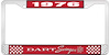 1976 Dart Swinger License Plate Frame - Red - image 1