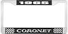 1965 Coronet License Plate Frame - Black - image 1