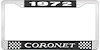 1972 Coronet License Plate Frame - Black - image 1