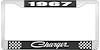 1967 Charger License Plate Frame - Black - image 1