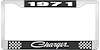 1971 Charger License Plate Frame - Black - image 1