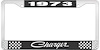 1973 Charger License Plate Frame - Black - image 1