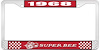 1968 Super Bee License Plate Frame - Red - image 1