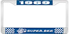 1969 Super Bee License Plate Frame - Blue - image 1