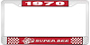 1970 Super Bee License Plate Frame - Red - image 1