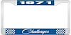 1971 Challenger License Plate Frame - Blue - image 1