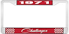 1971 Challenger License Plate Frame - Red - image 1