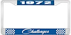 1972 Challenger License Plate Frame - Blue - image 1