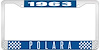 1963 Polara License Plate Frame - Blue - image 1