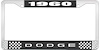 1960 Dodge License Plate Frame - Black - image 1