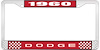1960 Dodge License Plate Frame - Red - image 1
