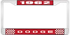 1962 Dodge License Plate Frame - Red - image 1