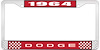 1964 Dodge License Plate Frame - Red - image 1
