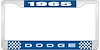 1965 Dodge License Plate Frame - Blue - image 1