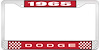 1965 Dodge License Plate Frame - Red - image 1