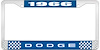 1966 Dodge License Plate Frame - Blue - image 1