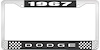 1967 Dodge License Plate Frame - Black - image 1