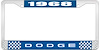 1968 Dodge License Plate Frame - Blue - image 1
