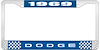 1969 Dodge License Plate Frame - Blue - image 1