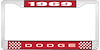 1969 Dodge License Plate Frame - Red - image 1