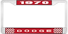 1970 Dodge License Plate Frame - Red - image 1