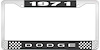 1971 Dodge License Plate Frame - Black - image 1