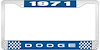 1971 Dodge License Plate Frame - Blue - image 1