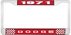 1971 Dodge License Plate Frame - Red - image 1