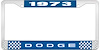 1973 Dodge License Plate Frame - Blue - image 1