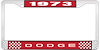 1973 Dodge License Plate Frame - Red - image 1