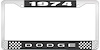 1974 Dodge License Plate Frame - Black - image 1