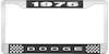 1975 Dodge License Plate Frame - Black - image 1