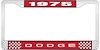 1975 Dodge License Plate Frame - Red - image 1
