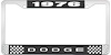 1976 Dodge License Plate Frame - Black - image 1