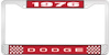 1976 Dodge License Plate Frame - Red - image 1