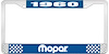 1960 Mopar License Plate Frame - Blue - image 1