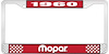 1960 Mopar License Plate Frame - Red - image 1